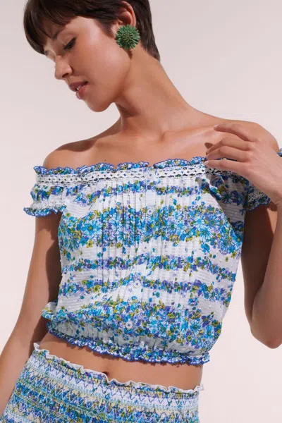 Poupette St Barth Top Alba In Blue