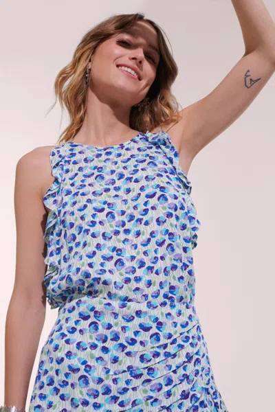 Poupette St Barth Top Alida In Blue