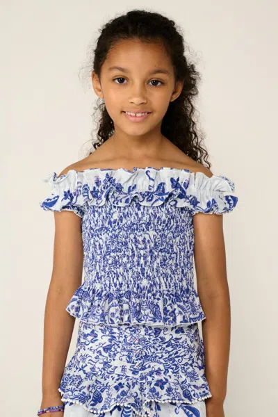 Poupette St Barth Top Alitza For Girls In Blue
