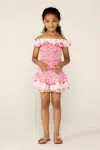 Poupette St Barth Top Alitza For Girls In Red