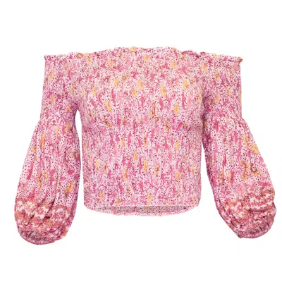 Poupette St Barth Top Ariel Smoched Pink Clary