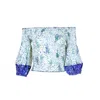 Poupette St Barth Top Ariel St. Tropez Cotton Mousseline In Multi