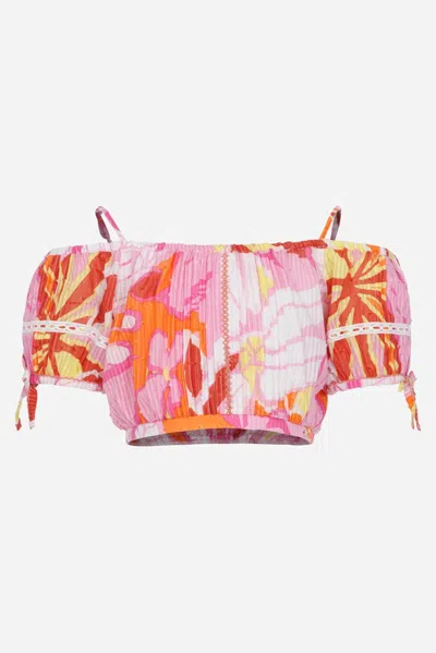 Poupette St Barth Kids' Top Bonny For Girls In Multi