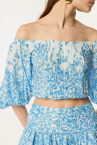 Poupette St Barth Top Bova In Blue