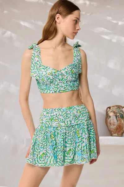 Poupette St Barth Top Carla In Green