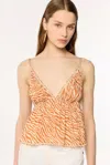 Poupette St Barth Top Cassandra In Orange