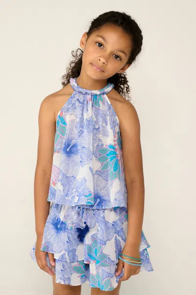 Poupette St Barth Top Cleo For Girls In Blue
