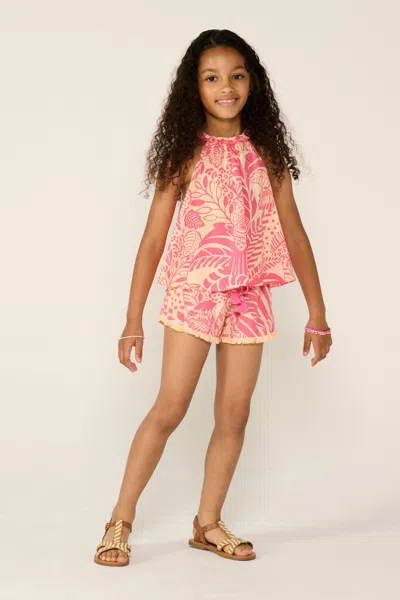 Poupette St Barth Top Cleo For Girls In Pink