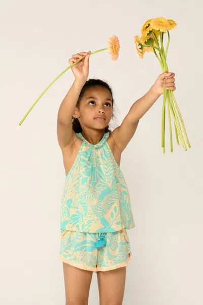 Poupette St Barth Top Cleo For Girls In Green