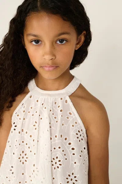 Poupette St Barth Top Cleo For Girls In White