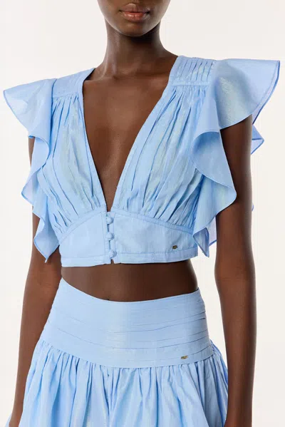 Poupette St Barth Top Kikka In Blue