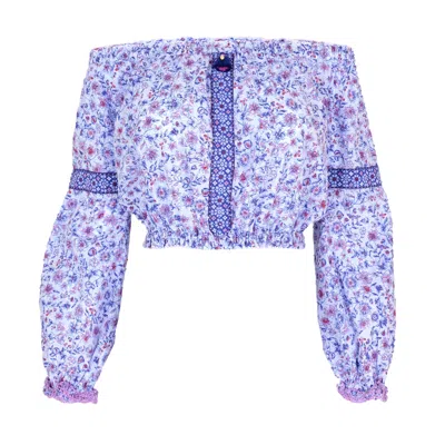 Poupette St Barth Top Nana Blue Magnolia