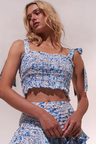 Poupette St Barth Top Triny In Blue