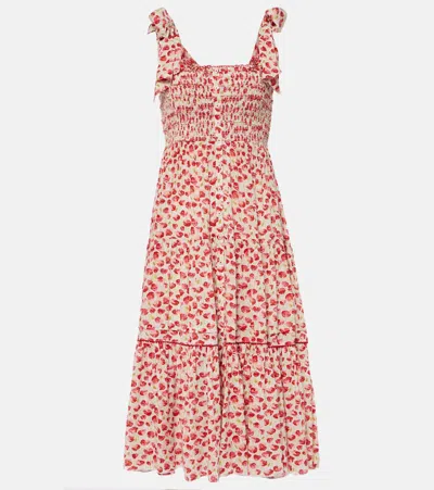 Poupette St Barth Long Dress Triny In Pink