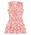 Poupette St Barth Triny Printed Dress In Red