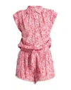 Poupette St Barth Woman Jumpsuit Fuchsia Size M Viscose In Pink