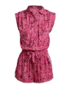 Poupette St Barth Woman Jumpsuit Fuchsia Size Xs Viscose In Pink