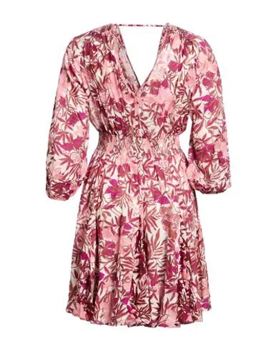 Poupette St Barth Woman Mini Dress Antique Rose Size Xl Viscose In Pink