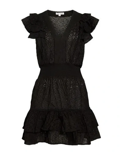 Poupette St Barth Woman Mini Dress Black Size Xs Cotton