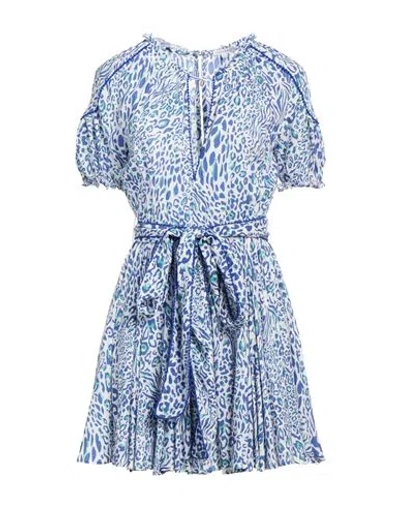 Poupette St Barth Woman Mini Dress Blue Size M Viscose