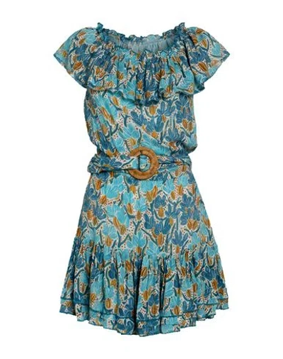 Poupette St Barth Woman Mini Dress Blue Size S Viscose