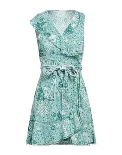 Poupette St Barth Woman Mini Dress Green Size L Viscose
