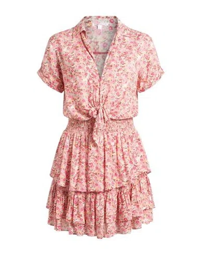Poupette St Barth Woman Mini Dress Pink Size S Ecovero Viscose