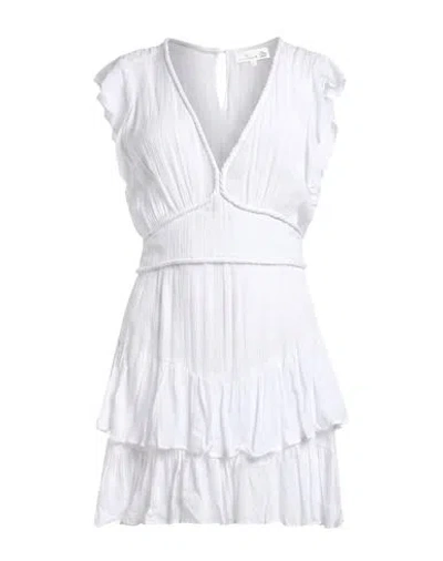 Poupette St Barth Woman Mini Dress White Size S Viscose