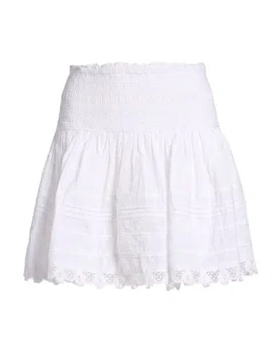 Poupette St Barth Woman Mini Skirt White Size Xs Cotton