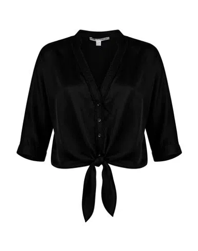 Poupette St Barth Woman Shirt Black Size L/xl Silk