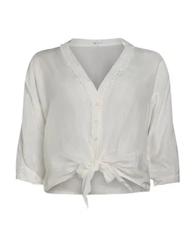 Poupette St Barth Woman Shirt White Size L/xl Silk