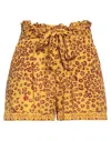 Poupette St Barth Woman Shorts & Bermuda Shorts Marigold Size L Viscose In Yellow