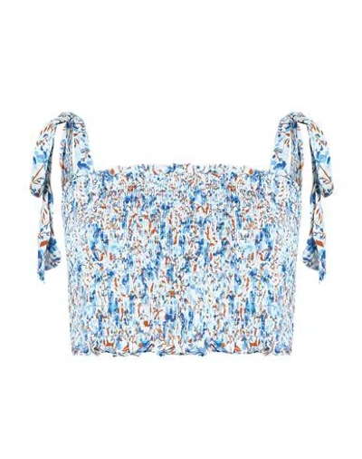 Poupette St Barth Woman Top Blue Size Xs Viscose