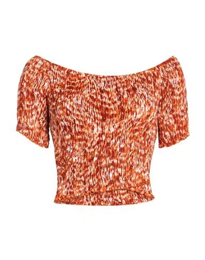 Poupette St Barth Woman Top Orange Size Onesize Viscose