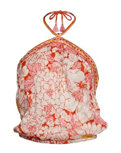 Poupette St Barth Woman Top Orange Size Xs Viscose
