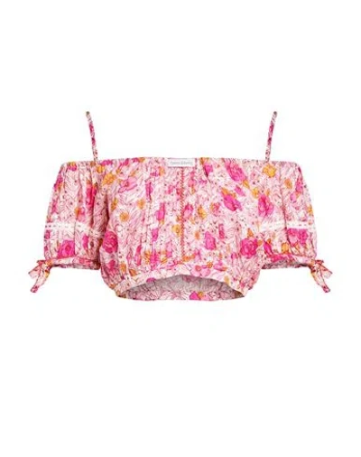 Poupette St Barth Woman Top Pink Size Xs Ecovero Viscose In Multi