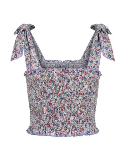 Poupette St Barth Woman Top Purple Size Onesize Viscose