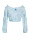 Poupette St Barth Tops In Blue