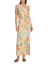 Poupette St Barth Women's Isabelle Floral One-shoulder Maxi Dress In Multi