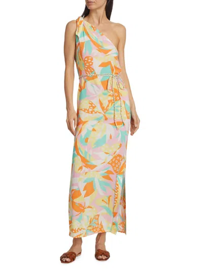 Poupette St Barth Women's Isabelle Floral One-shoulder Maxi Dress