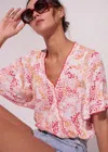 Poupette St Barth Womens Floral Top In Pink
