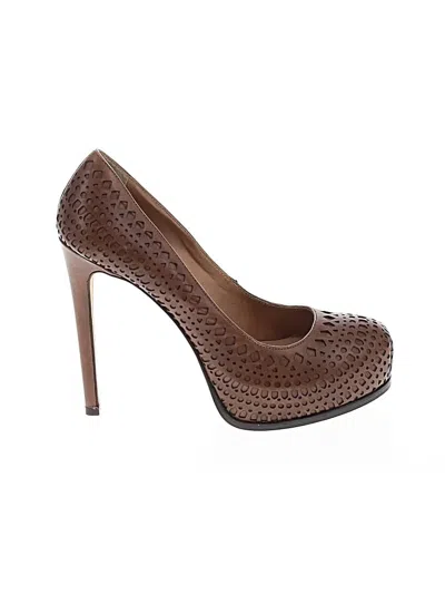Pre-owned Pour La Victoire Heels In Brown
