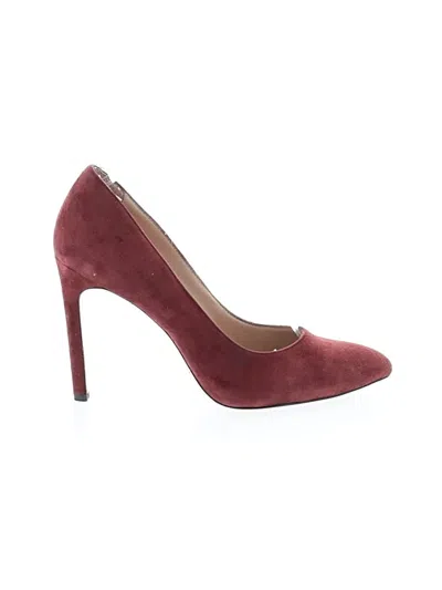 Pre-owned Pour La Victoire Heels In Burgundy