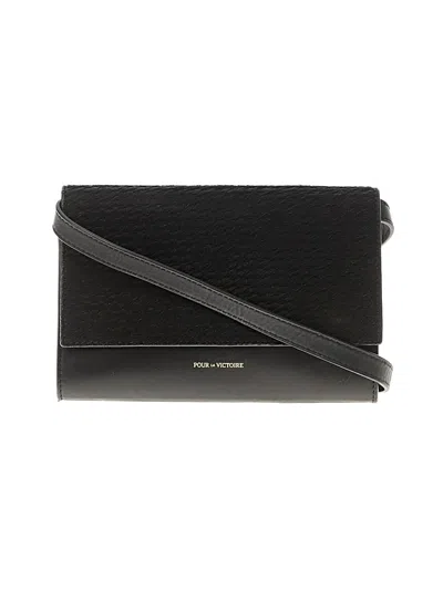 Pre-owned Pour La Victoire Leather Belt Bag In Black
