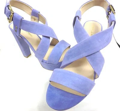 Pre-owned Pour La Victoire , Nealla Sandal,womens, Lilac Pebble Nubuck Size 9.5 M Eur 39.5 In Purple