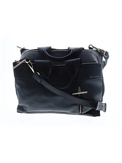 Pre-owned Pour La Victoire Satchel In Black