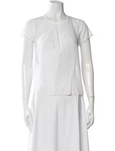 Pre-owned Pour Les Femmes Crew Neck Short Sleeve Top In Neutrals