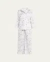 Pour Les Femmes Map-print Cotton Pajama Set In London Travel Series