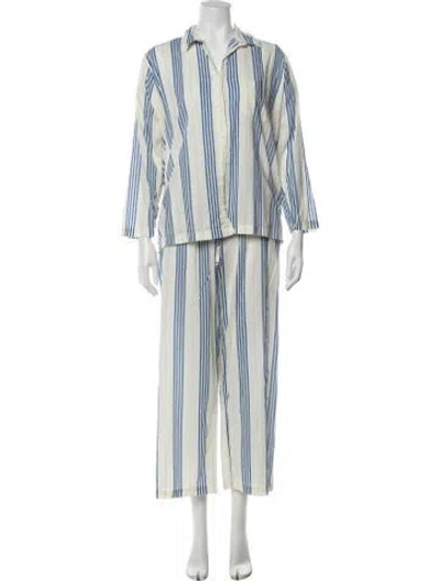 Pre-owned Pour Les Femmes Striped Pajamas In Yellow