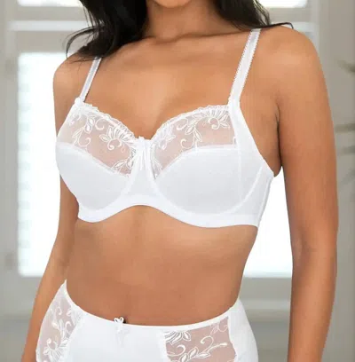 Pour Moi Imogen Rose Embroidered Full Cup Bra In White